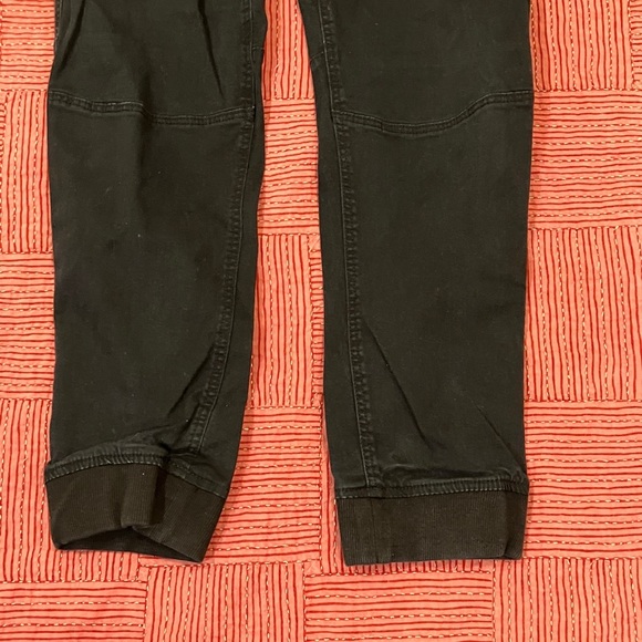 H & M men’s size Large skinny fit black cargo pants - FADED - Picture 7 of 16